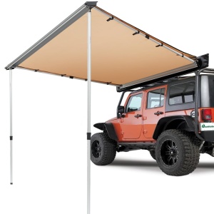 Markiza auto VEVOR ATSA1420, 1.4x2m, UV50, impermeabila, cu suport din aluminiu