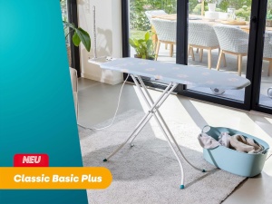 Masa de calcat Leifheit Classic M Basic Plus, 120 x 38 cm, ajustabila, cu priza - Img 4