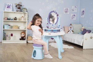 Masa de Frizerie pentru Copii Smoby Die Eiskonigin cu Accesorii, 49x36x87 cm - Img 3