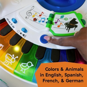 Masa de joaca Baby Einstein Around We Grow 4-in-1, cu muzica si lumini, 15 jucarii - Img 8