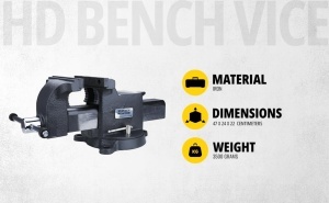 Masa de lucru STANLEY Maxsteel, 2200 kg forta de prindere, 105 mm extensie, gri - Img 2