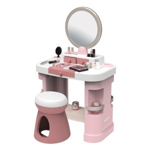Masa de machiaj Smoby My Beauty cu oglinda, 15 accesorii, pentru copii