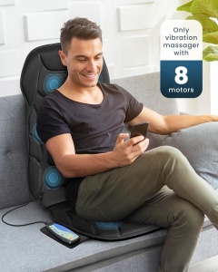 Masaj cu incalzire COMFIER, 8 motoare vibrante, 5 moduri de masaj, 2 niveluri de caldura - Img 2