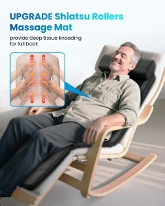 Masaj Mat pentru Intregul Corp COMFIER, Shiatsu, Functie de Vreme, Fara Cablu - Img 9