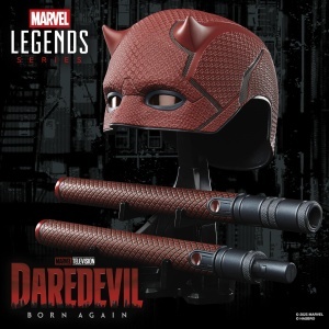 Masca de Role si Schlagstock Daredevil Hasbro, Culoare Rosie, 11 - Img 5