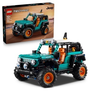 Masina de construit LEGO Technic Jeep Wrangler Rubicon 42227, 723 piese, cu motor V6