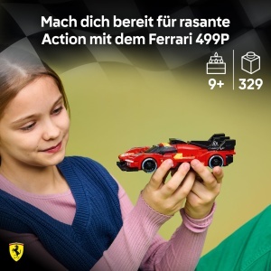 Masina de curse LEGO Speed Champions Ferrari 499P - 329 piese, cu minifigurina - Img 2