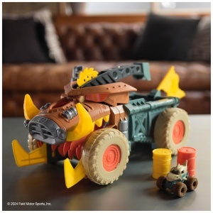 Masina de Curse Mini Jams Megalodon Mad Hog Chomper 187 cu 2 Barili - Img 5