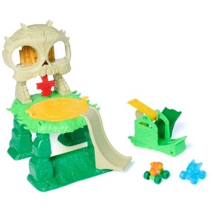 Masina de curse Monster Jam Mini Crash n Crumble Jungle, detalii autentice, roti functionale - Img 9