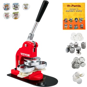 Masina de fabricat butoane VEVOR set de presa cu pumn de insigna de 75 mm 3 inch creator de pini pentru cadouri DIY pentru copii accesorii pentru fabr