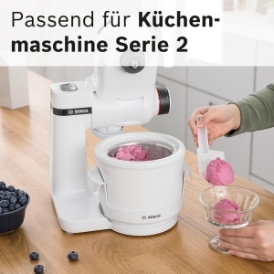 Masina de facut inghetata Bosch MUZS2EB, 550 ml, alb, compatibila cu MUM Serie 2 - Img 3