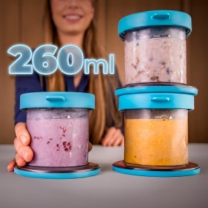 Masina de Facut Inghetata Cecotec Gelatec EasyMove, 5 Programe, 3x260 ml - Img 7