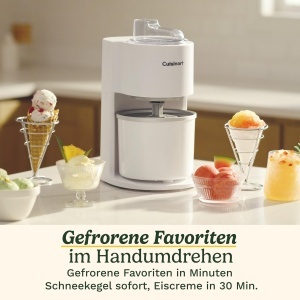 Masina de facut inghetata Cuisinart Cool Combo 1,4 L, 2-in-1, alba - Img 8