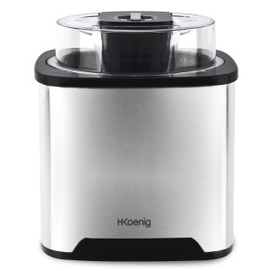 Masina de Facut Inghetata H.Koenig SRB80, Capacitate 2L, Putere 12W, Inox - Img 2