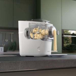 Masina de facut paste Philips HR266000, automata, 6 forme, alba - Img 7