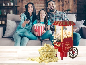 Masina de facut popcorn BEPER BT.651Y, 1200 W, fara ulei, rosuauriu - Img 5
