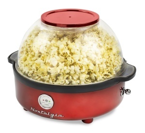 Masina de facut popcorn Nostalgia Retro 5.5L, rosie, cu tehnologie rapida - Img 1