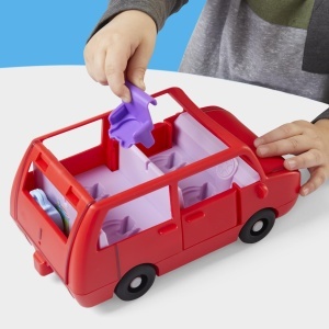 Masina de familie Peppa Pig, rosie, pentru 5 figurine, cu accesorii incluse - Img 7