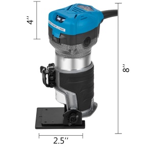 Masina de frezat pentru frezat pentru lemn VEVOR 710W Masina de frezat margini cu baza fixa - Img 8