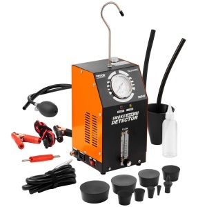 Masina de fum VEVOR SD307, 8 Lmin, 12V, cu manometru si accesorii