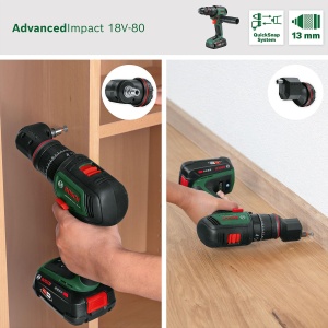 Masina de gaurit si insurubat Bosch AdvancedImpact 18V-80 82 Nm Motor fara perii - Img 8