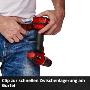 Masina de gaurit si insurubat cu acumulator Einhell TE-CD 18/40 Li-Solo Power X-Change (litiu-ion, 18 V, cuplu maxim de 40 Nm pe 21 de trepte, cutie de viteze cu 2 trepte pentru gaurire + insurubare, electronica de viteza, lumina LED) - Img 6