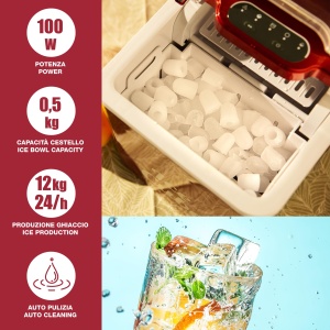 Masina de Gheata BEPER P102CON550, 12 kg24h, 1.3L, Inox - Img 2