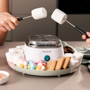Masina de incalzire Cecotec Marshmallow - Marshmallow Maker Fun Sugar Marshmallow Putere de 270W 2 furci metalice 4 compartimente detasabile usor de u - Img 5