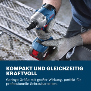 Masina de insurubat cu impact Bosch GDS 18V-350 2 acumulatori 40 Ah motor fara perii cuplu maxim 350 Nm - Img 3