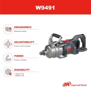 Masina de insurubat cu impact fara fir Ingersoll Rand W9491, 3500 Nm, 20V - Img 11