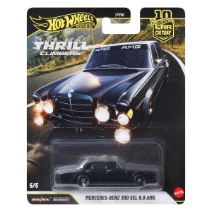 Masina de Jucarie Hot Wheels Mercedes-Benz 300 SEL 164 cu Caroserie Metalica si Roti Real Riders