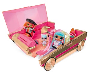 Masina de Jucarie L.O.L. Surprise 3-in-1 Party Cruiser - RosegoldRosa, cu Dans si Piscina - Img 3