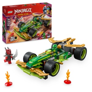Masina de Jucarie LEGO NINJAGO Lloyds Actionflitzer 71828 cu 2 Minifiguri pentru Copii