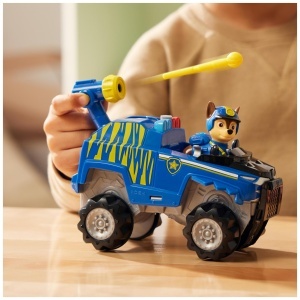 Masina de jucarie PAW PATROL Jungle Pups - Vehicul Tiger cu figura Chase, 3 ani - Img 7