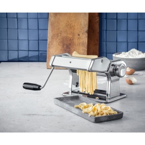 Masina de paste WMF Gourmet manuala din otel inoxidabil 19,5x 12,5x 12,5 cm, 9 niveluri de aluat, ideala pentru foi de aluat, paste inguste si late - Img 2