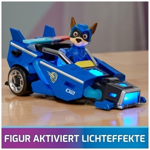 Masina de politie PAW Patrol Chase cu figurina, 17 cm, efecte de lumina si sunet - Img 3