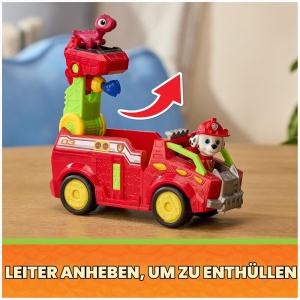 Masina de Pompieri Dino PAW PATROL Marshall cu Figurina, 20 cm, 2 Proiectile - Img 3