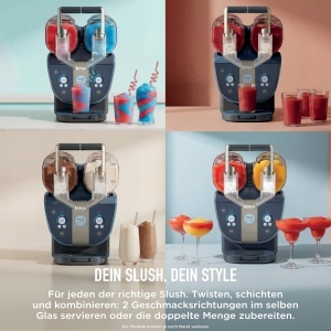 Masina de Slush Ninja SLUSHi FS701EUBL, 2 recipiente de 1.420 ml, culoare albastra - Img 6