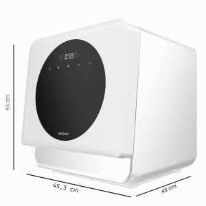Masina de spalat vase Cecotec Bolero Aguazero 1100, 3 seturi, 6 programe, alba - Img 2