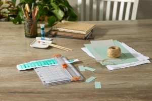 Masina de taiat hartie Fiskars SureCut A5, 10 coli, AlbPortocalie - Img 8