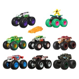 Masina de Teren Hot Wheels Monster Trucks FYJ44, 164, cu Roti Mari si Accesorii Bonus - Img 5