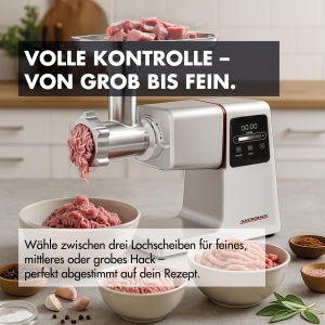 Masina de tocat carne GASTROBACK 6-in-1 2500W cu afisaj LED si accesorii incluse - Img 3