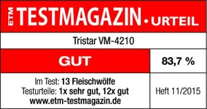 Masina de tocat carne Tristar VM-4210 - 3 discuri perforate - Compact - Alb - 1200 Watt - Img 7