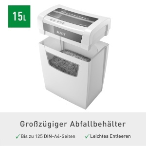 Masina de tocat hartie Leitz IQ Home Office S, 8 foi, 15L, silentioasa - Img 6