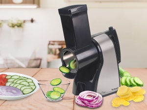 Masina de tocat legume BEPER BP.400 din otel inoxidabil, 3 role, ergonomic - Img 6