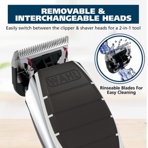 Masina de tuns si aparat de ras WAHL Clipper 2-in-1 acumulator Lithium-Ion functie wireless - Img 4