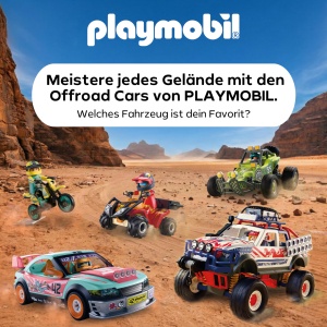 Masina Offroad PLAYMOBIL 72061 cu Seilwinde si Bruckenplatten pentru copii de la 4 ani - Img 6