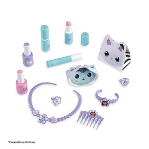 Masuta de machiaj pentru copii Smoby Gabbys Dollhouse, cu oglinda si 12 accesorii, 49x36x50,5 cm - Img 3