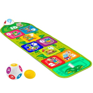 Mata de sarit interactiva Chicco Jump Fit, 150 cm, cu muzica si lumini, pentru copii 2-5 ani