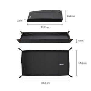 Matte de Umtopire Fiskars, Faltabila, 82,5 x 44,5 cm, Neagra - Img 3